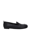 Premiata Black Leather Slip-On Loafers