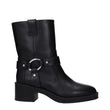 Stuart Weitzman Black Leather Ankle Boots