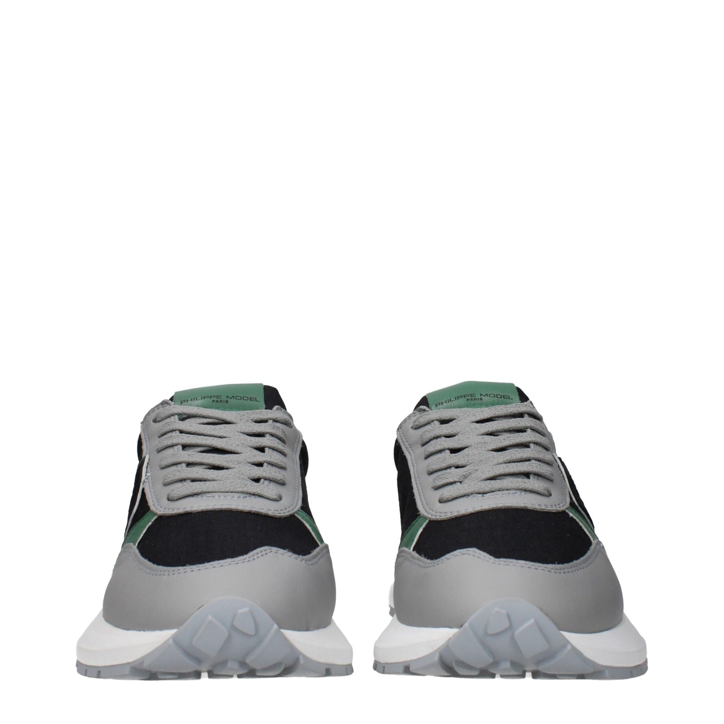 Philippe Model Black Fabric Athletic Sneakers