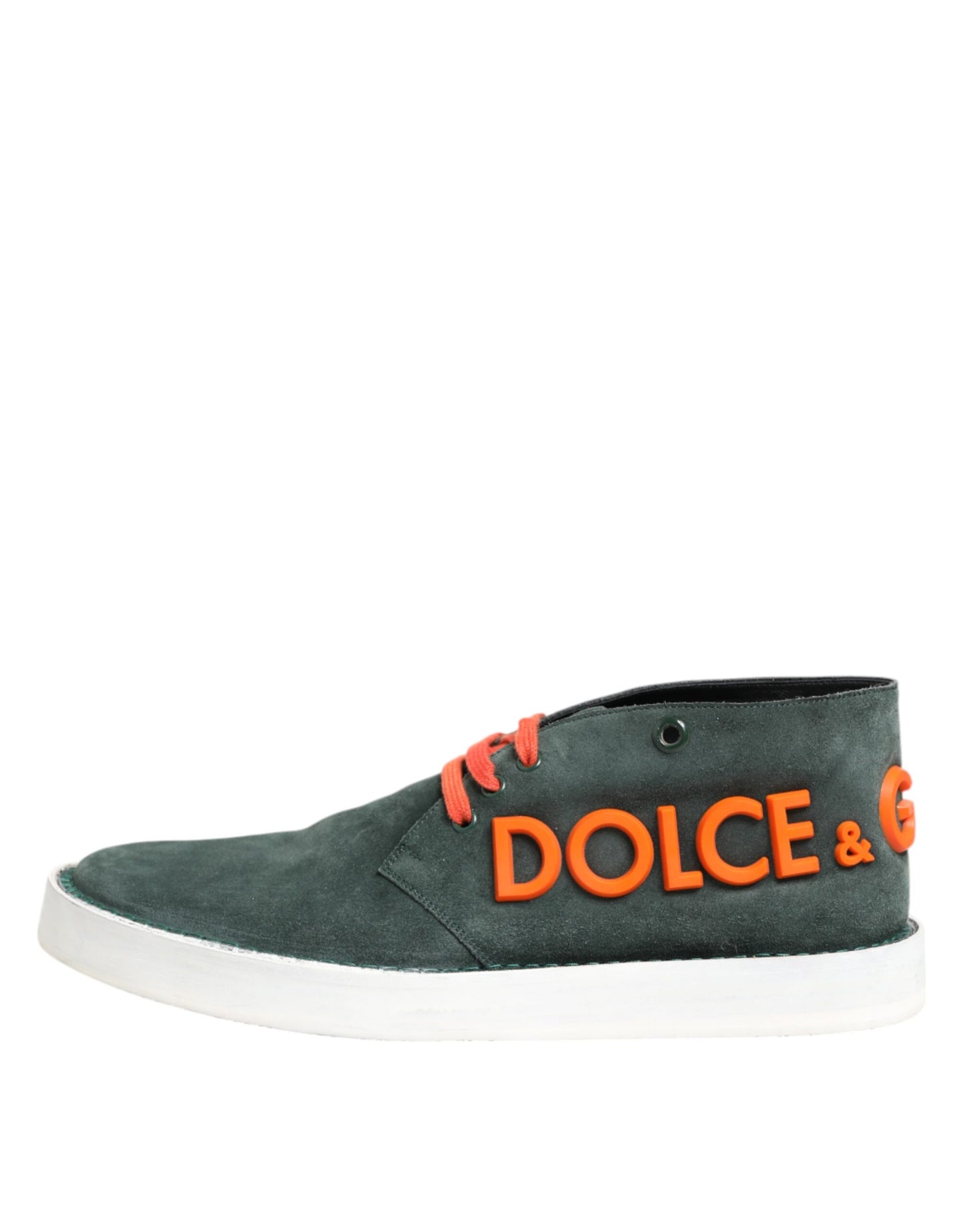 Dolce & Gabbana Green Derby Logo Casual Men Sneakers Shoes