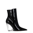 Stuart Weitzman Black Leather Ankle Boots