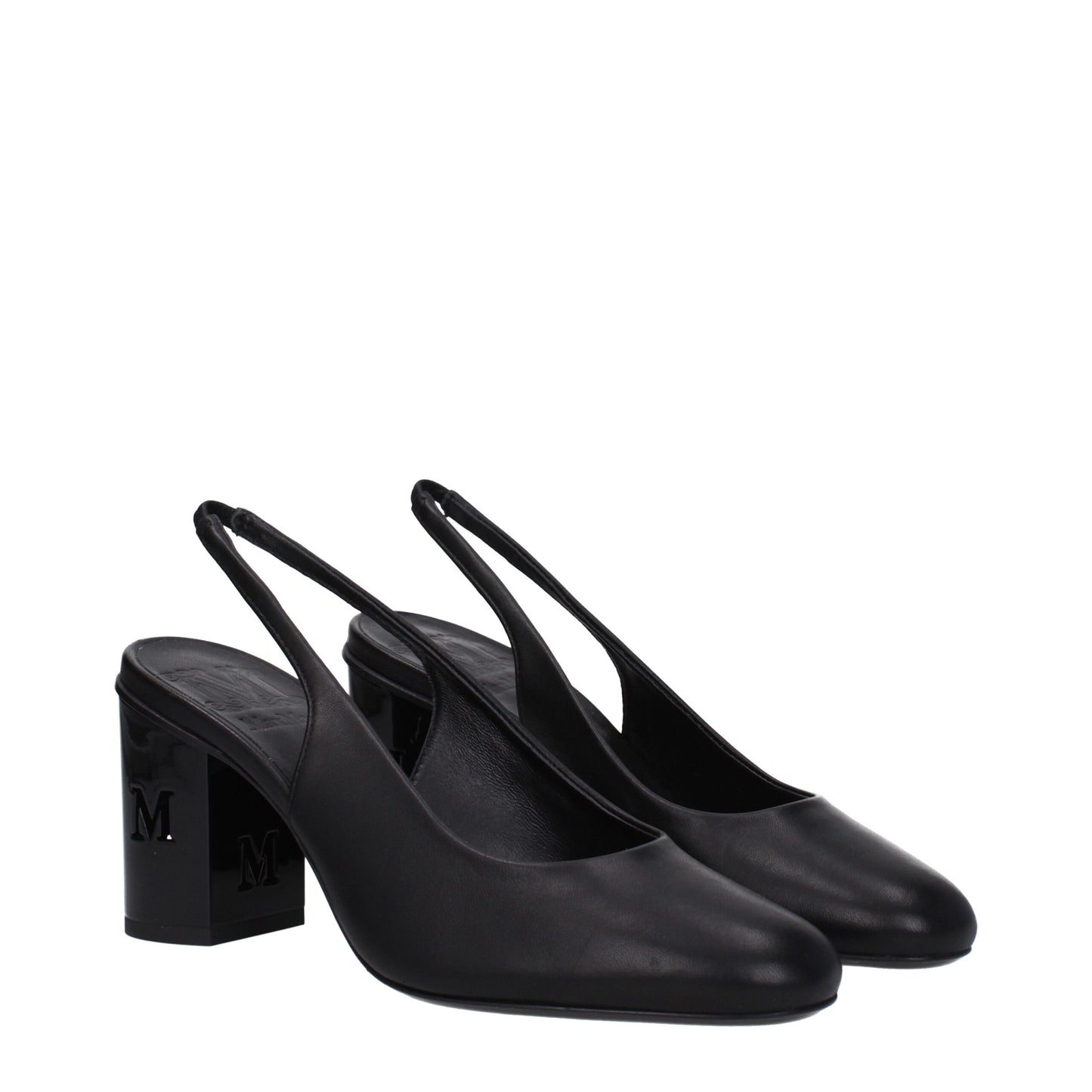 Max Mara Black Leather Pumps
