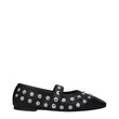 Stella McCartney Black Leather Ballet Flats
