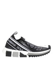 Dolce & Gabbana Black White Sorrento Low Top Sneakers Shoes