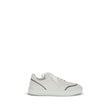 Brunello Cucinelli White Calf Leather Bos Taurus Low Top Sneakers