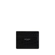 Saint Laurent Black Calf Leather Bos Taurus Wallet