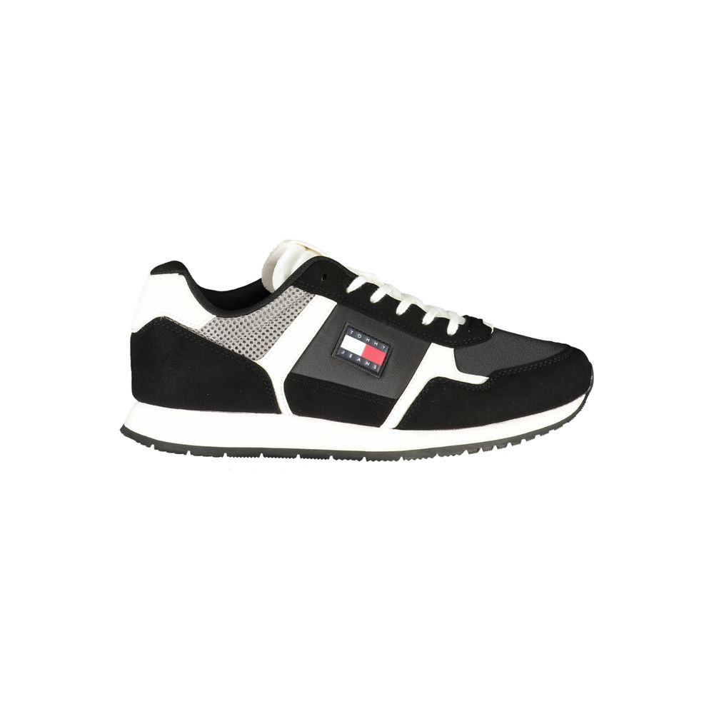 Tommy Hilfiger Black Polyurethane Men Sneaker