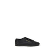 Saint Laurent Black Calf Leather Bos Taurus Low Top Sneakers