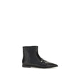 PINKO Black Calf Leather Bos Taurus Ankle Boots