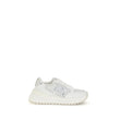 PINKO White Calf Leather Bos Taurus Chunky Sneakers