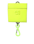 Dolce & Gabbana Yellow Green Bifold DG Logo Neck Strap Cardholder Wallet