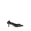 Prada Black Calf Leather Bos Taurus High Heel Pumps
