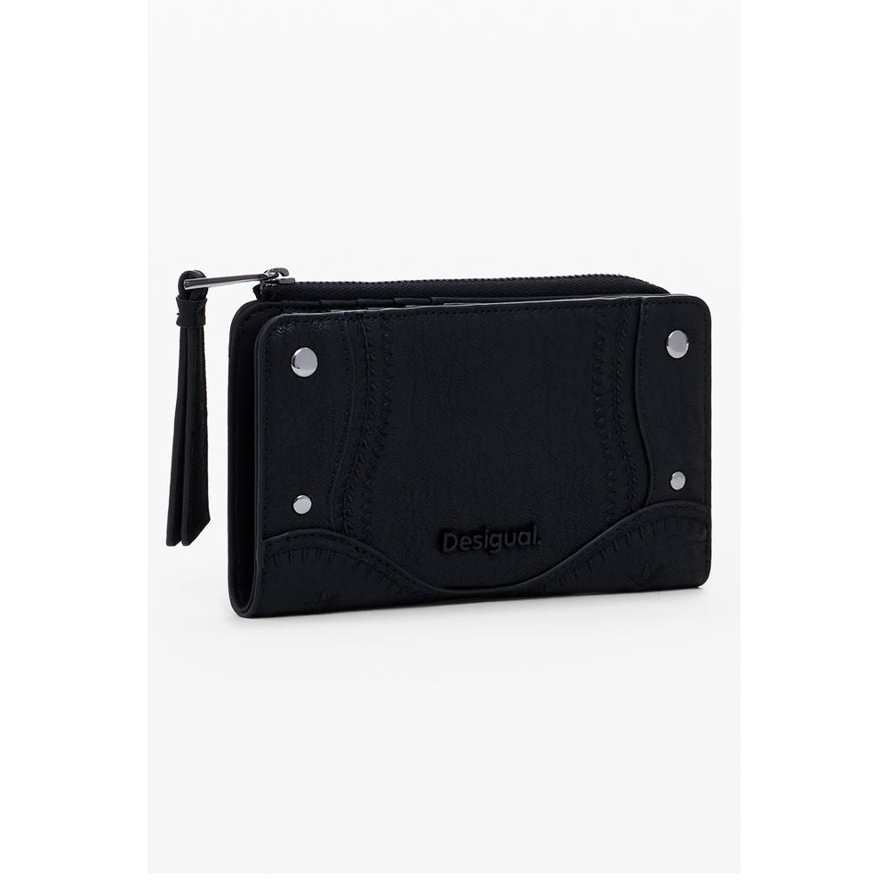 Desigual Nero Poliuretano Women Wallet
