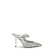 Jimmy Choo Silver Leather High Heel Pumps