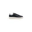 Armani Exchange Black And White Leather Low Top Sneakers