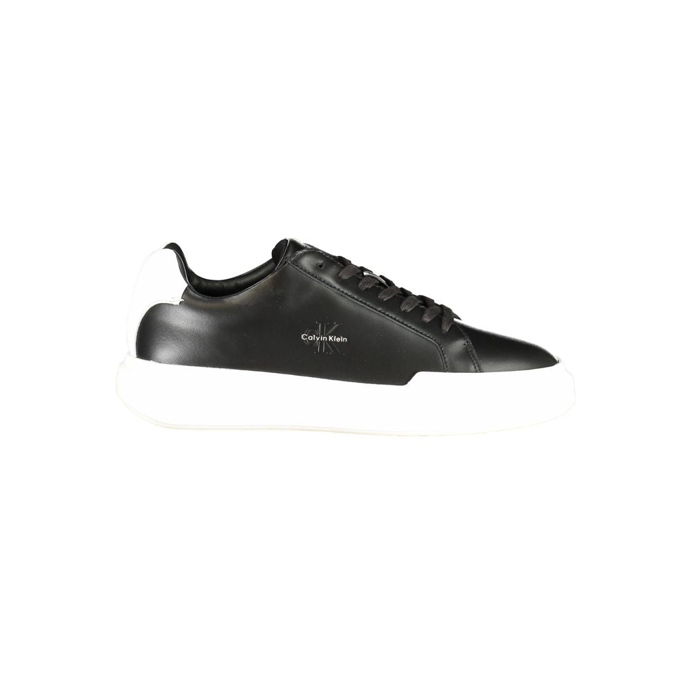 Calvin Klein Black Leather Men Sneaker