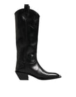 Dolce & Gabbana Black Leather Over The Calf Biker Boots Shoes