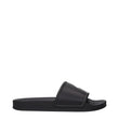 Marcelo Burlon Black Cotton Slippers