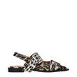 Ganni Brown Fabric Flat Sandals