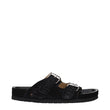 Isabel Marant Black Leather Slippers
