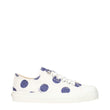 Moschino White Fabric Low Top Sneakers
