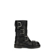 Dolce & Gabbana Black Calf Leather Bos Taurus Lace-Up Boots