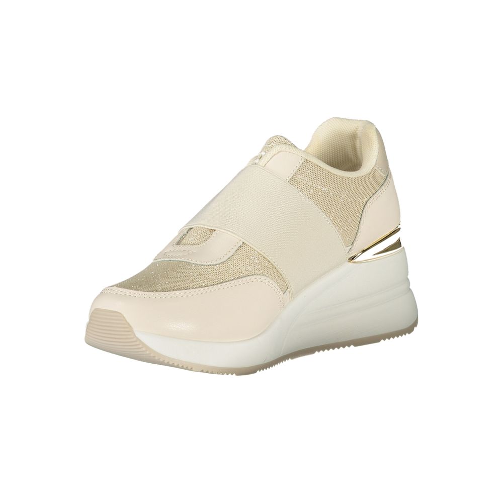 Laura Biagiotti Beige Polyurethane Women Sneaker
