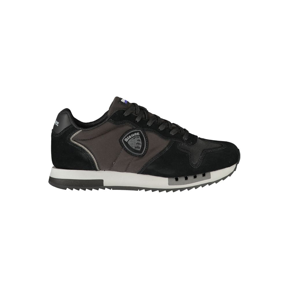 Blauer Black Polyurethane Men Sneaker