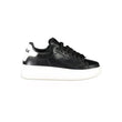 Gaelle Paris Black Polyurethane Women Sneaker