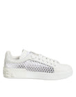 Dolce & Gabbana White Mesh Inserts Low Top Sneakers Shoes