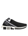 Dolce & Gabbana Black Slip On Sorrento Low Top Sneakers Shoes