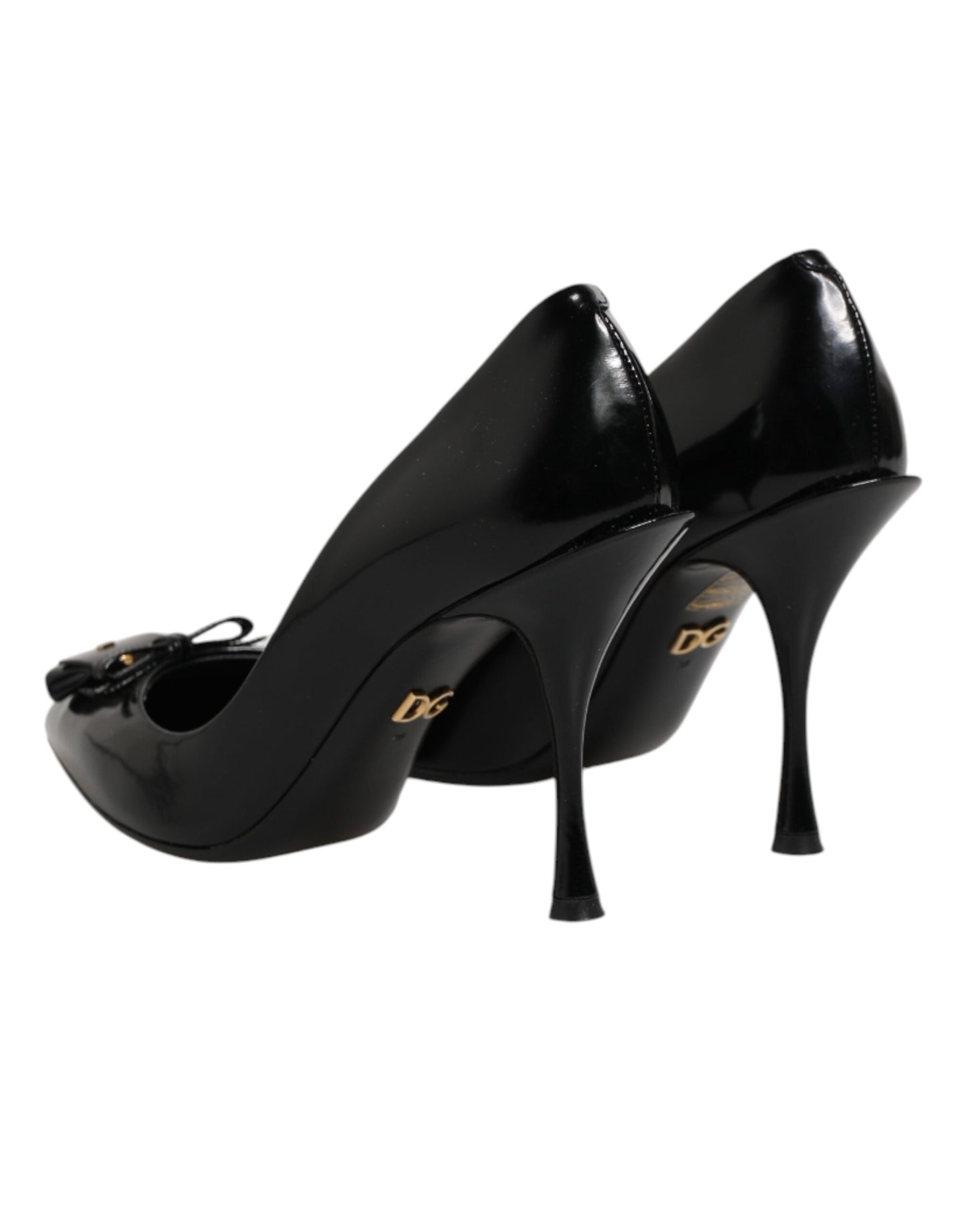 Dolce & Gabbana Black Bag Embellished Heels Pumps Shoes