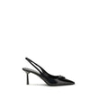 Prada Black Calf Leather Bos Taurus High Heel Pumps