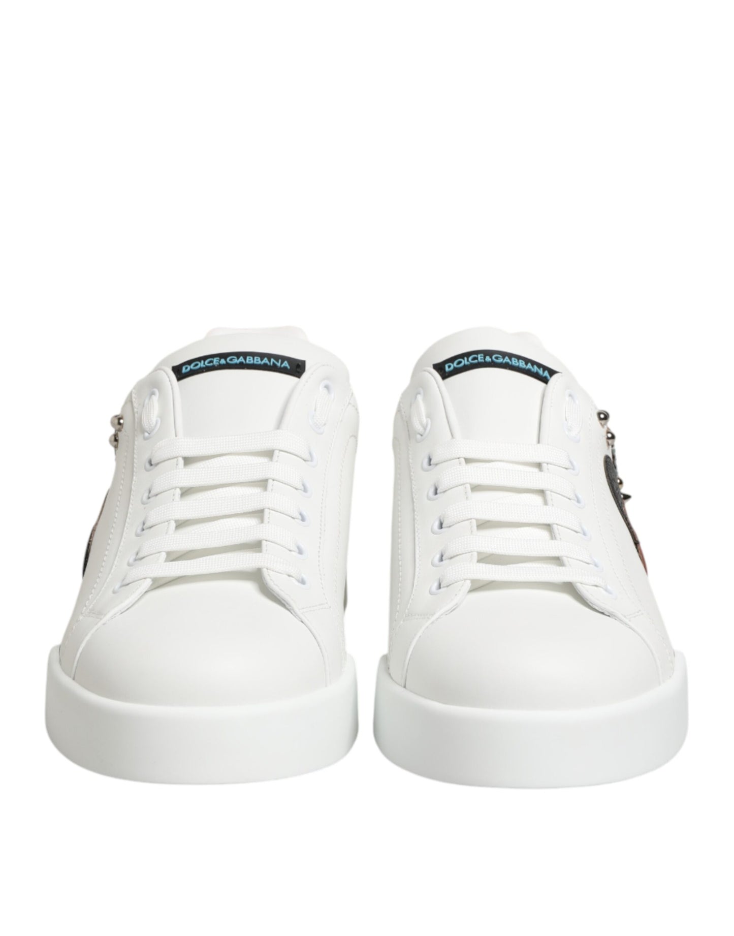 Dolce & Gabbana White Leather #DGFAMILY Men Sneakers Shoes