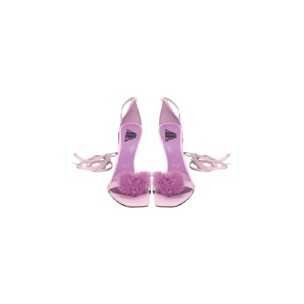 Aniye By Purple Leather High Heel Pumps