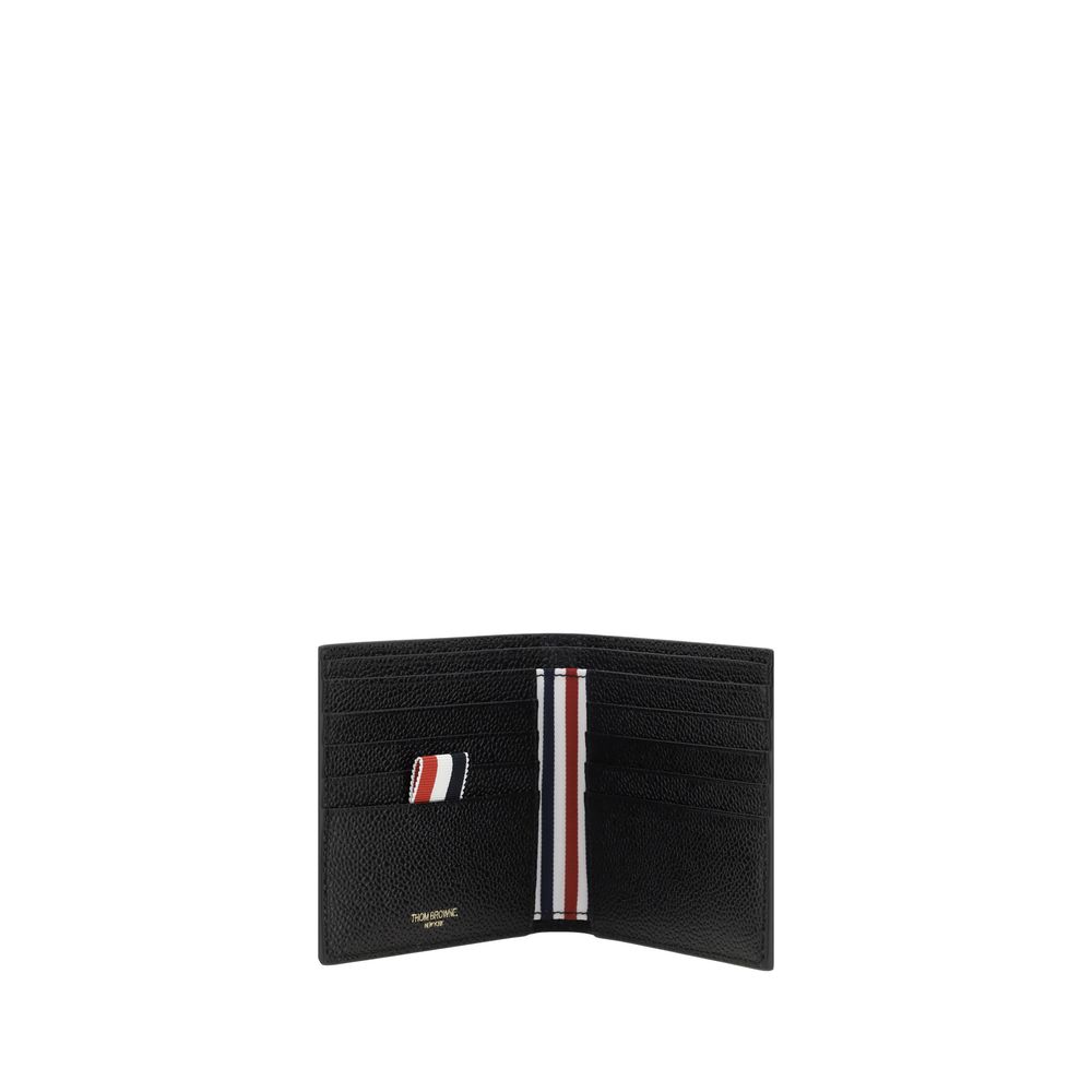 Thom Browne Black Calf Leather Bos Taurus Wallet