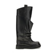 The Attico Black Calf Leather Bos Taurus Boots