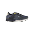 Gas Blue Polyester Men Sneaker