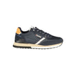 Gas Blue Polyurethane Men Sneaker