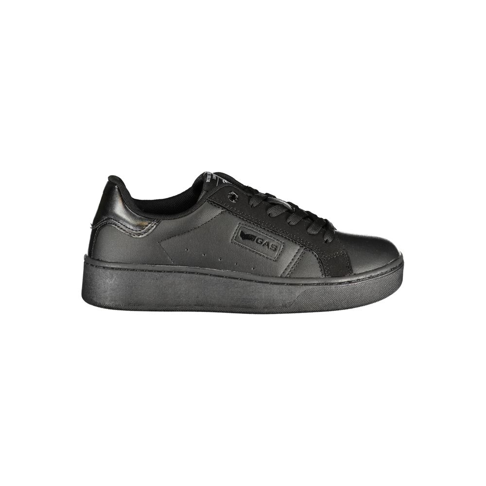Gas Black Polyurethane Women Sneaker
