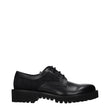 Valentino Garavani Black Leather Oxfords And Derbies