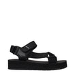Prada Black Fabric Flat Sandals