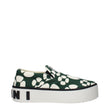 Marni Green Fabric Slip-On Loafers