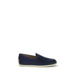 Tod's Blue Calf Leather Bos Taurus Slip-On Loafers